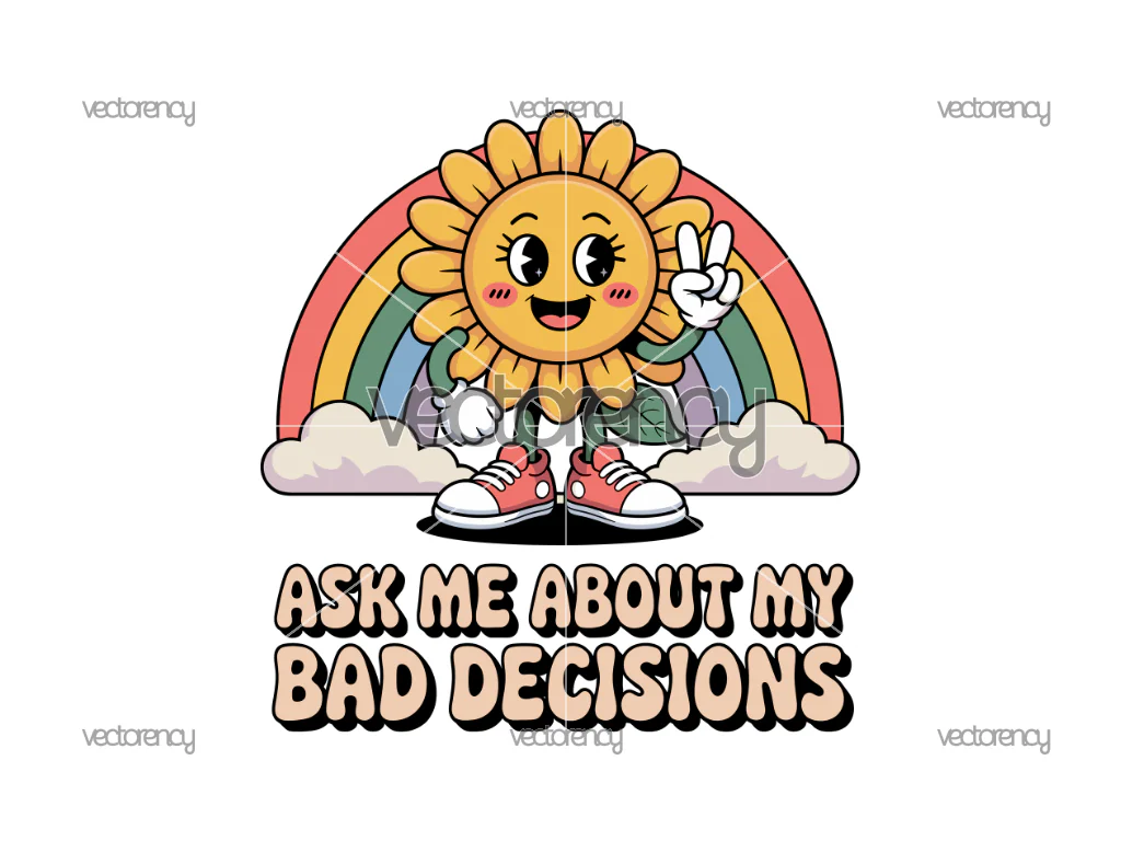 Vintage Retro Cartoon T-Shirt Illustration