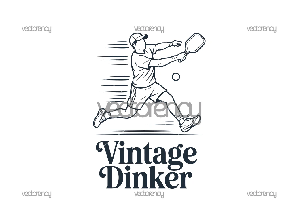Pickleball Vintage Dinker SVG