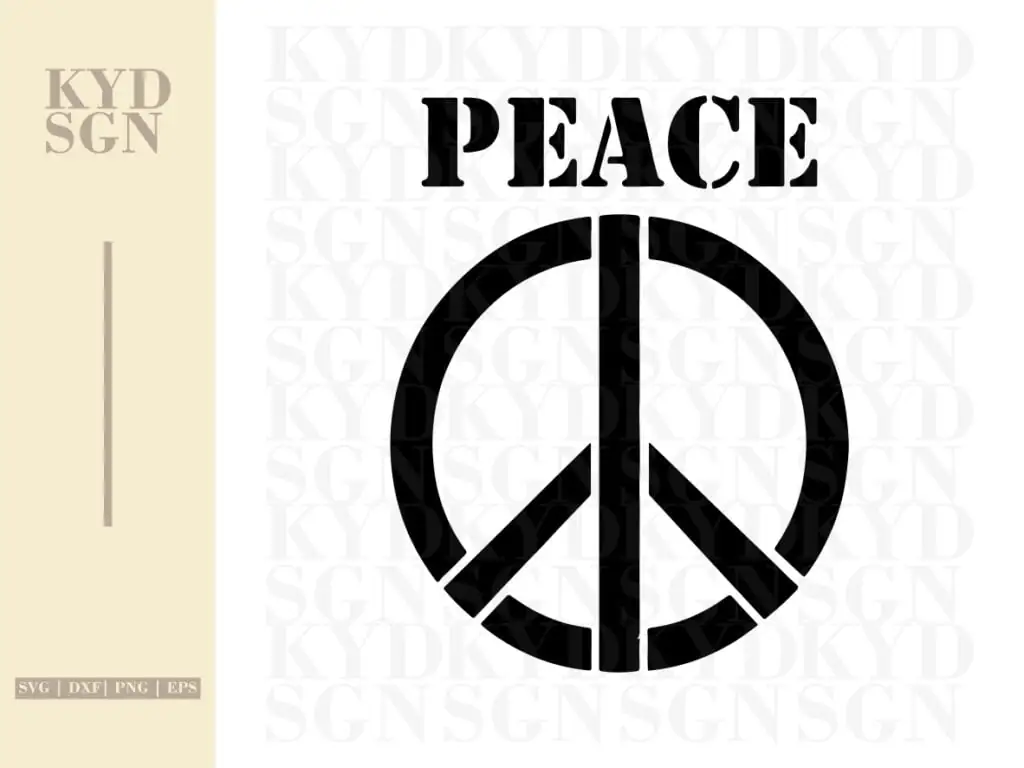 Peace Symbol SVG Cricut Clean And Instant Download