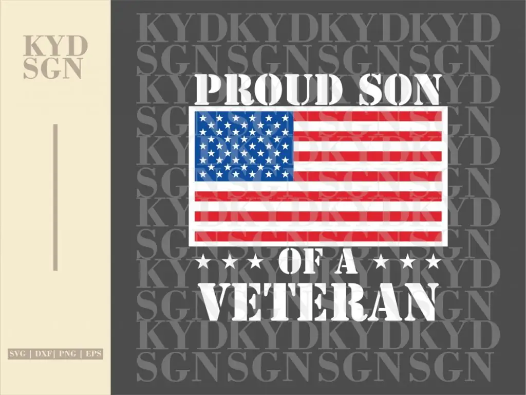 Proud Son Of A Veteran SVG