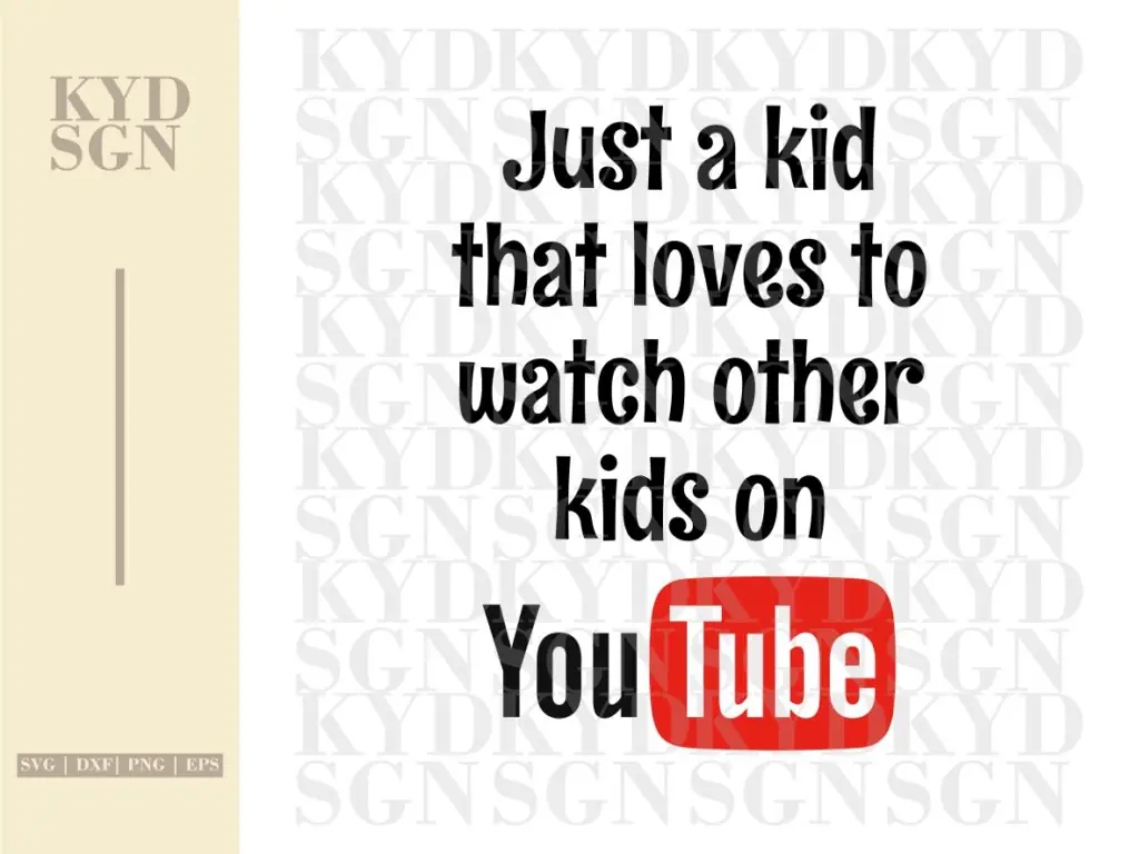 SVG About Kids on Youtube SVG