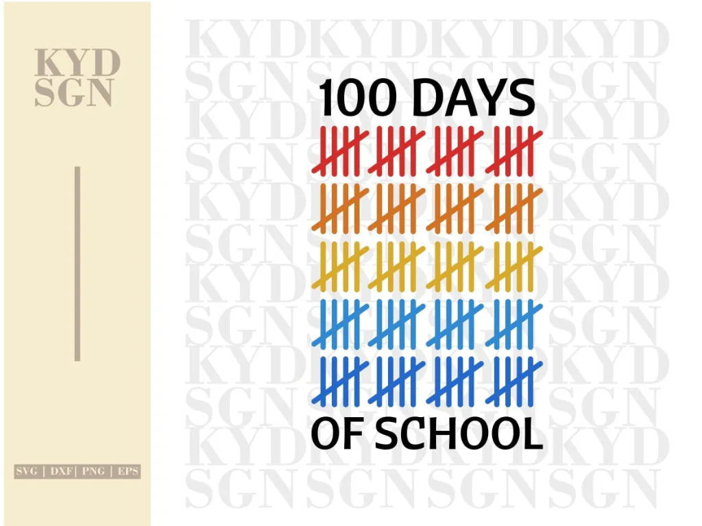 100 Days Of School SVG