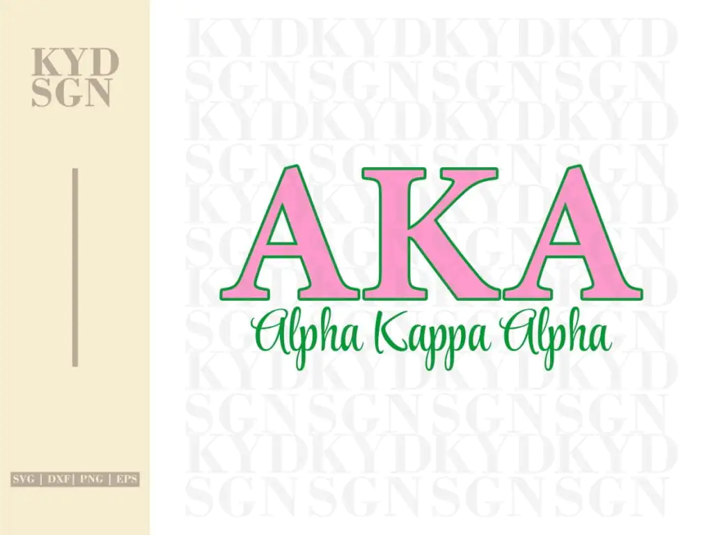 Alpha Kappa Alpha Sorority SVG, Greek Letters SVG