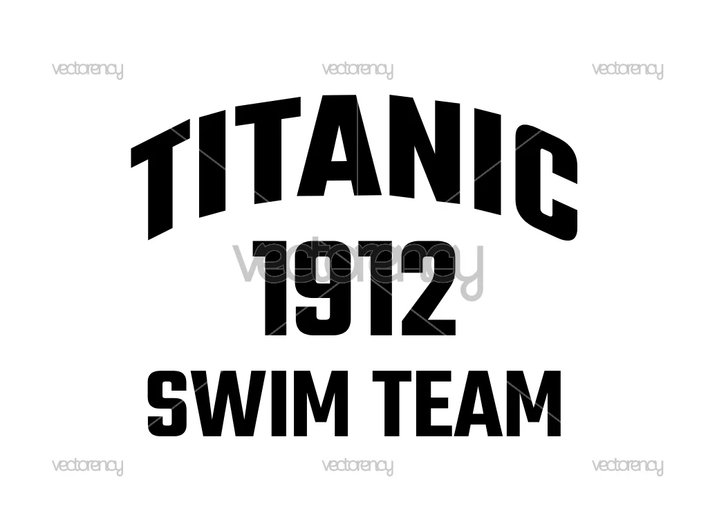 Titan Swim Team 1912 SVG Design