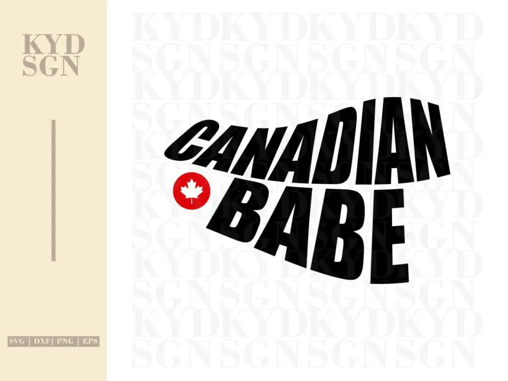 Canadian Babe SVG