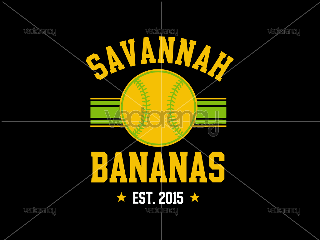 Savannah Bananas Est 2015 PNG SVG Baseball T-Shirt Design