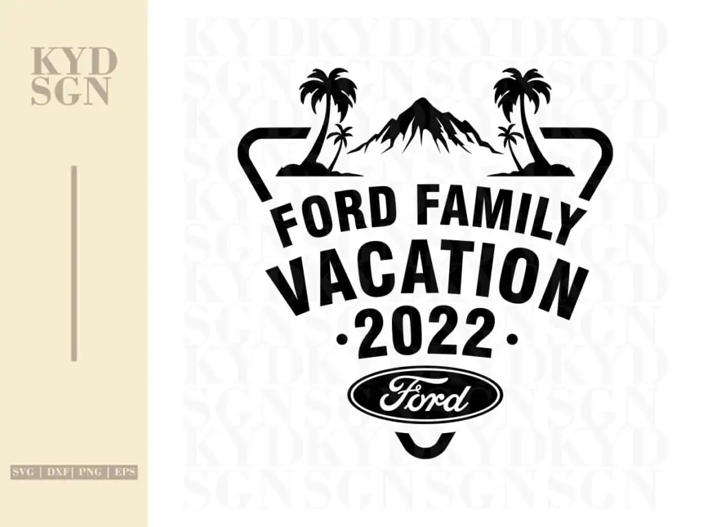 Ford Family Vacation SVG