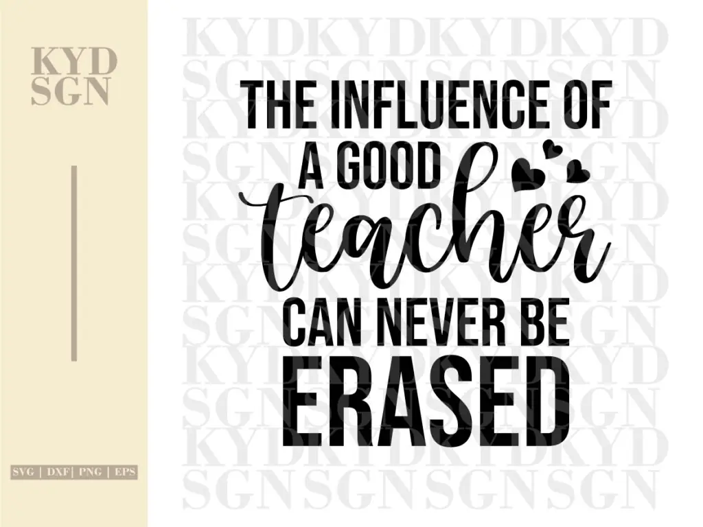 The Influence of a Good Teacher SVG