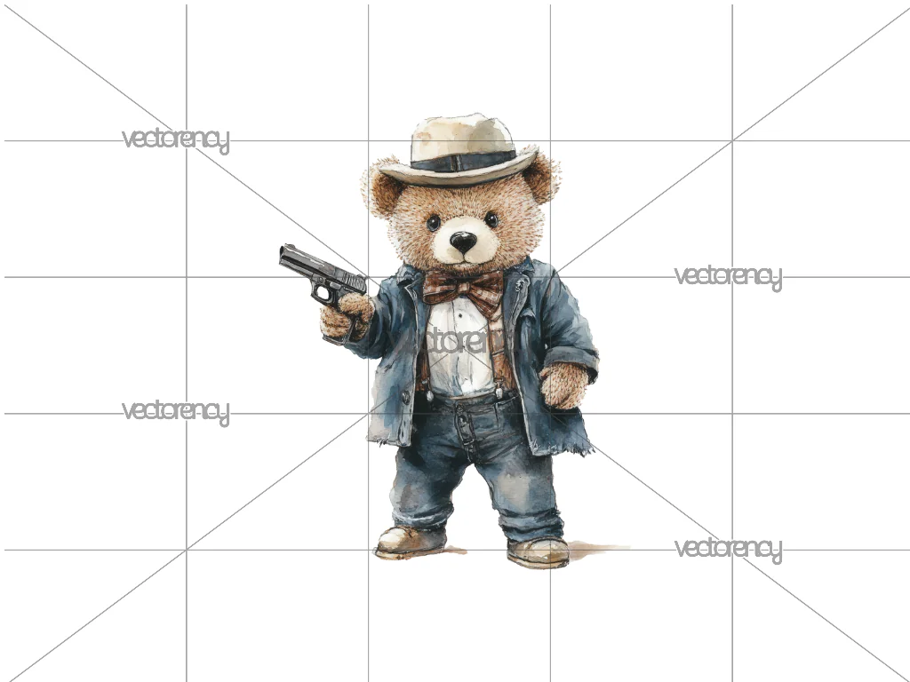 Teddy Bear Vintage PNG