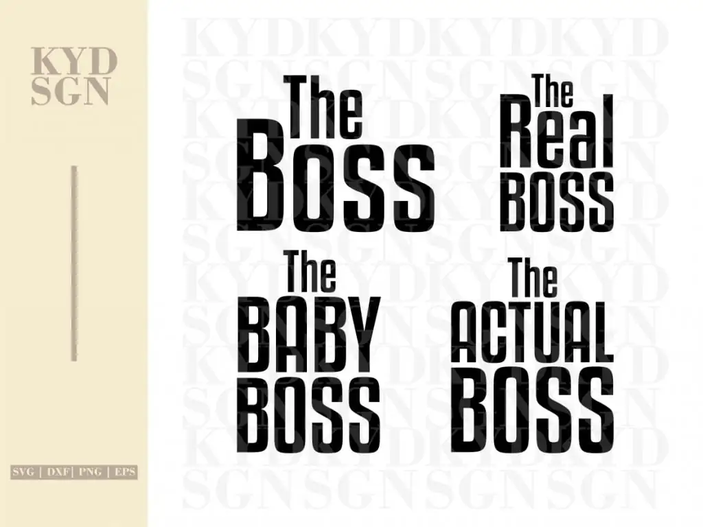 Boss Family SVG Bundle