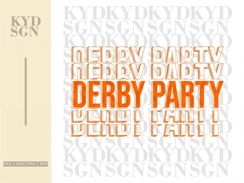 Derby Party SVG