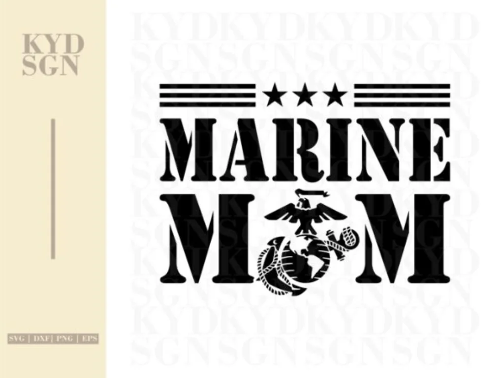 Marine Mom SVG Cricut