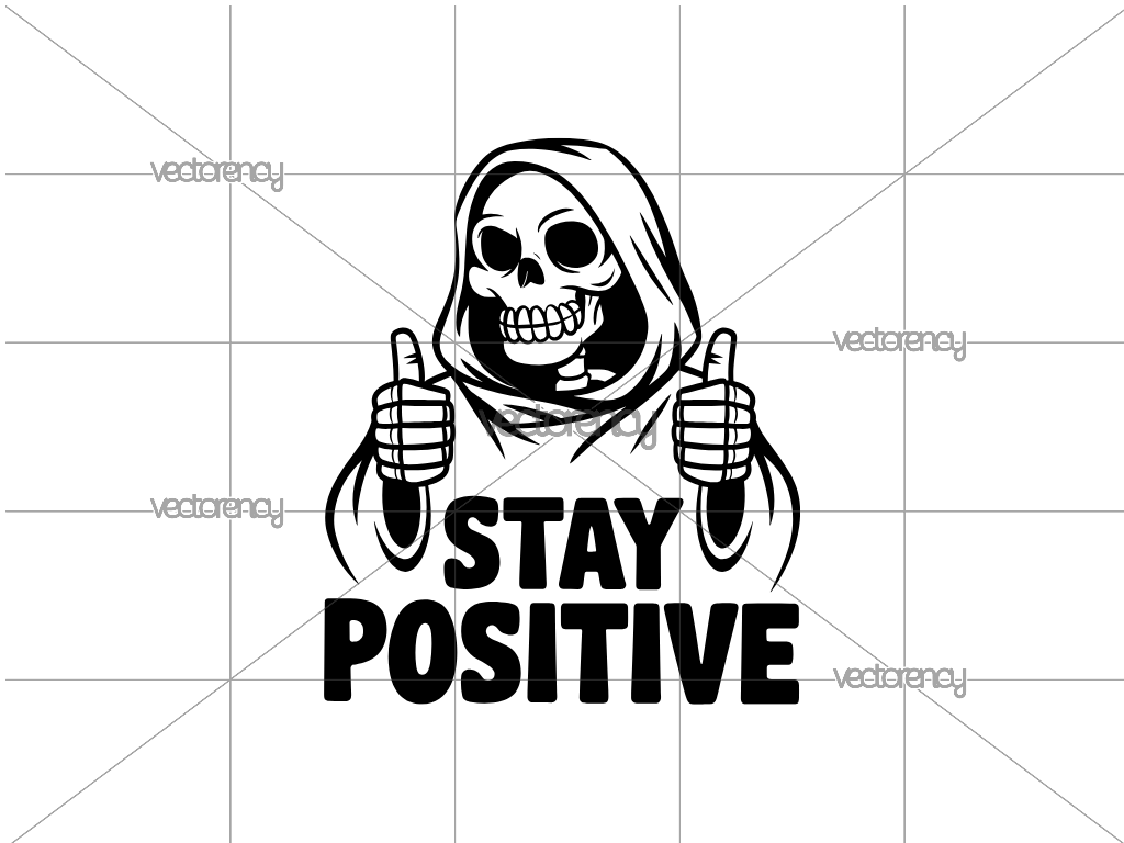 Stay Positive SVG Free