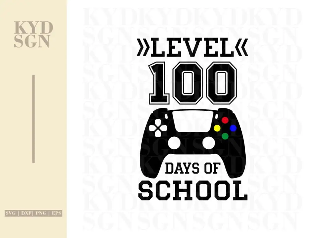 Level 100 Days of School SVG