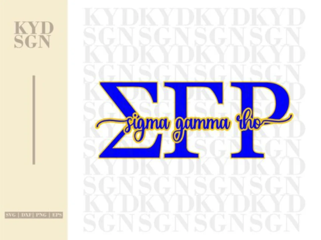 Sigma Gamma Rho Sorority SVG, Greek SVG Cut File