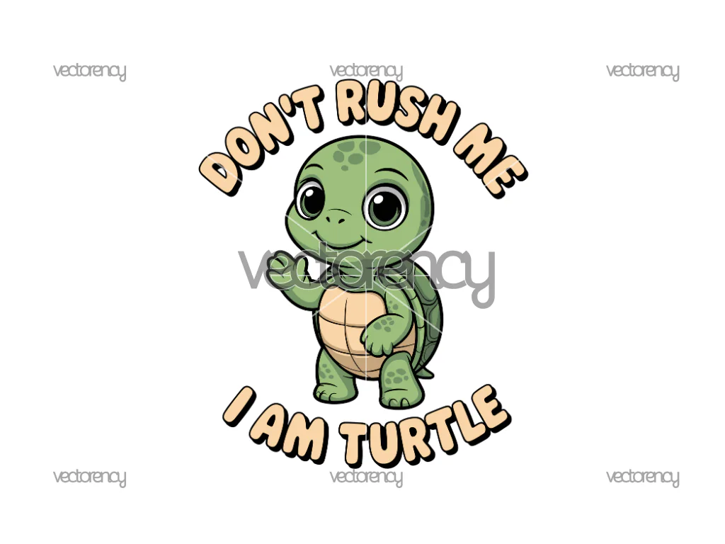 Cute Baby Turtle PNG Design Sublimation