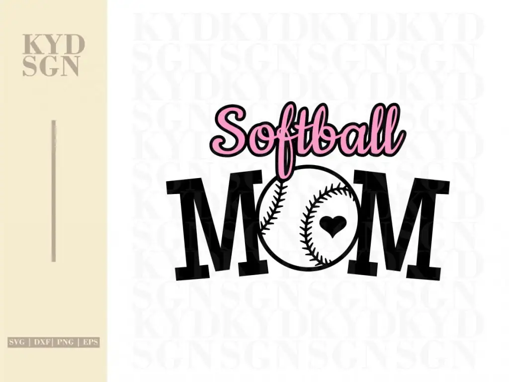 Softball Mom SVG