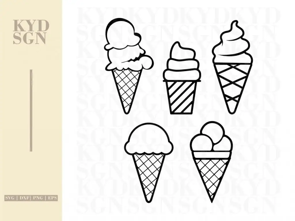 Ice Cream SVG Clipart