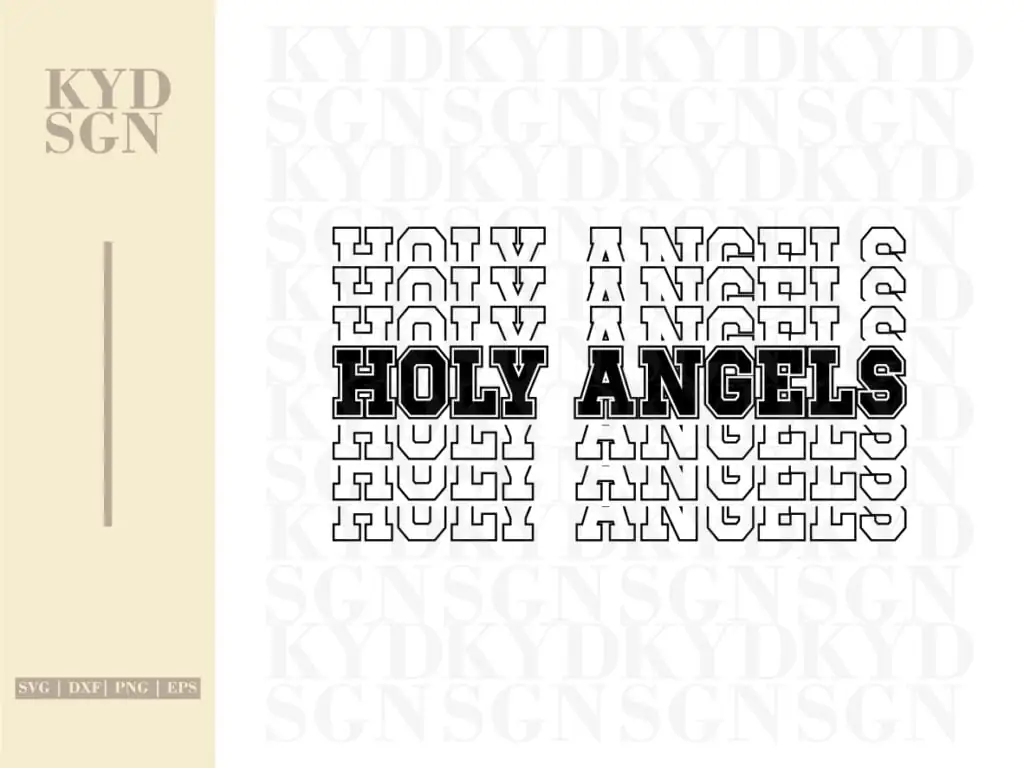 Holy Angels SVG Cricut Cristian Design