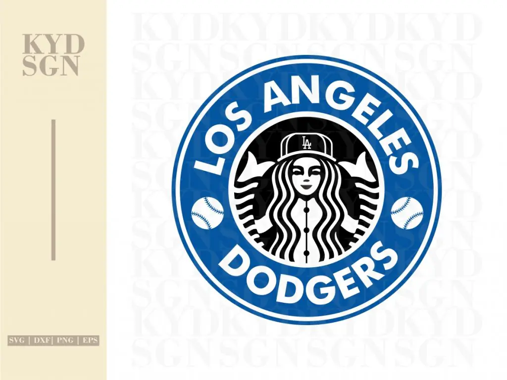 Los Angeles Dodgers Starbucks SVG