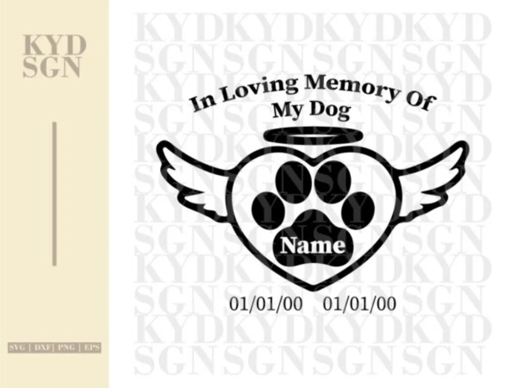 In loving Memory of My Dog SVG