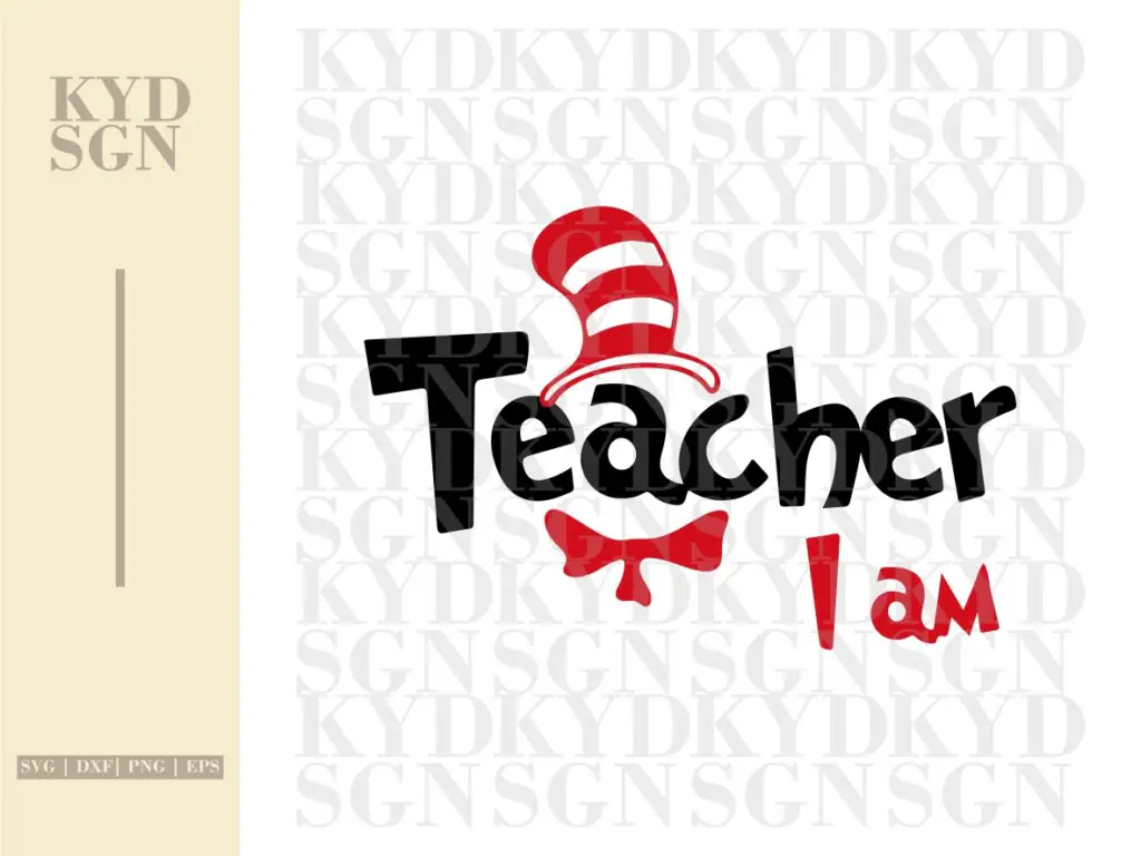 Teacher I Am SVG