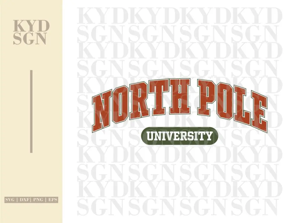 North Pole University SVG for Cricut