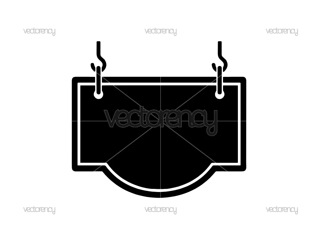 Hanging Board Sign SVG
