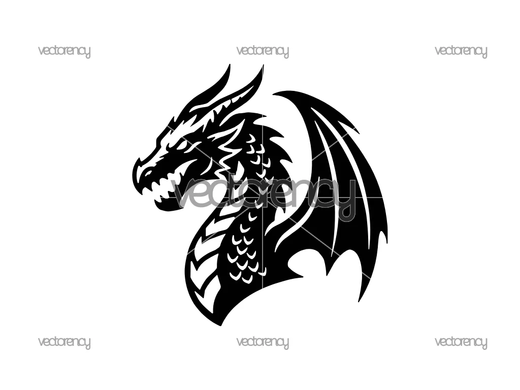 D&D Dragon SVG Vector
