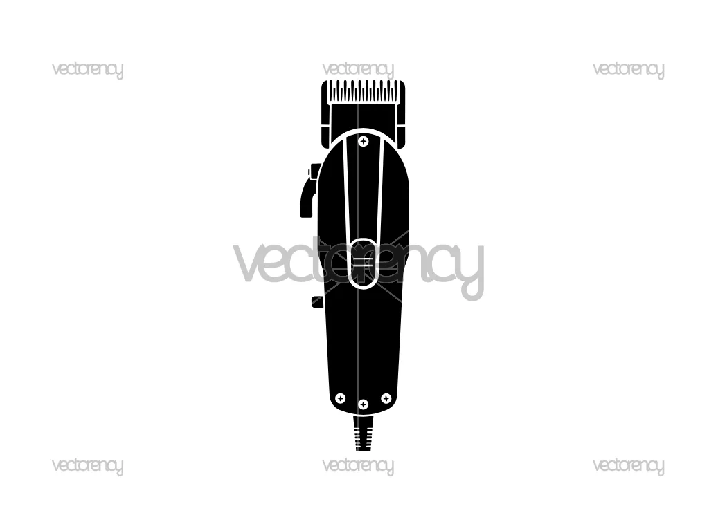 Barber Clippers SVG Illustration