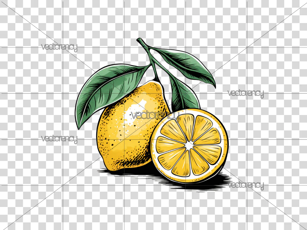 Watercolor Lemon Clipart PNG