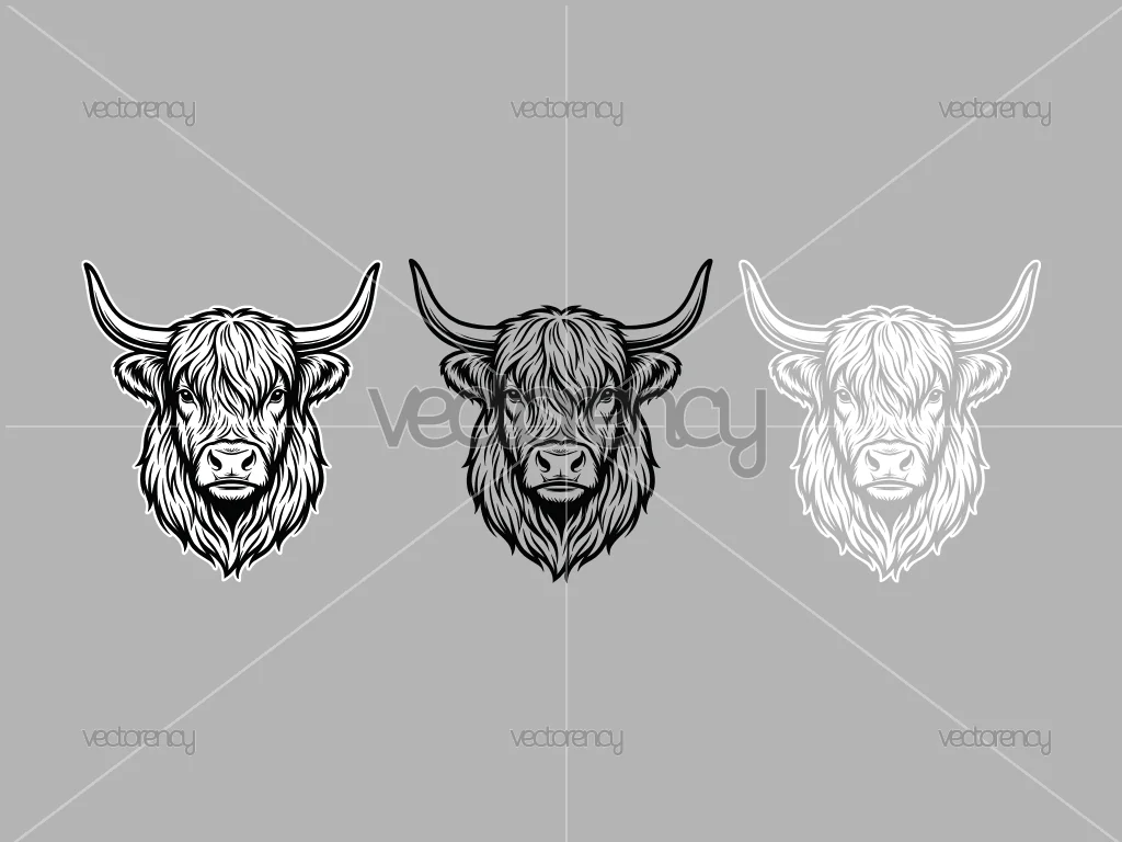 Highland Cow Cricut for Commercial Use SVG Files