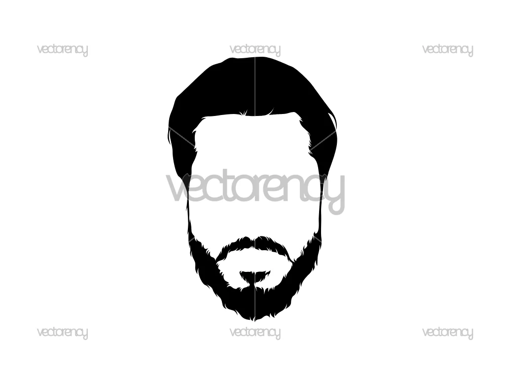 Beard and Hair Dad SVG Image PNG EPS