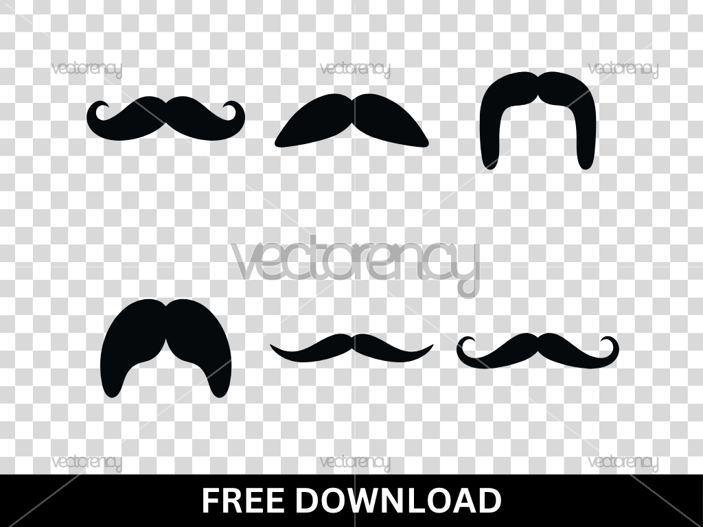 Mustache SVG Clipart Free