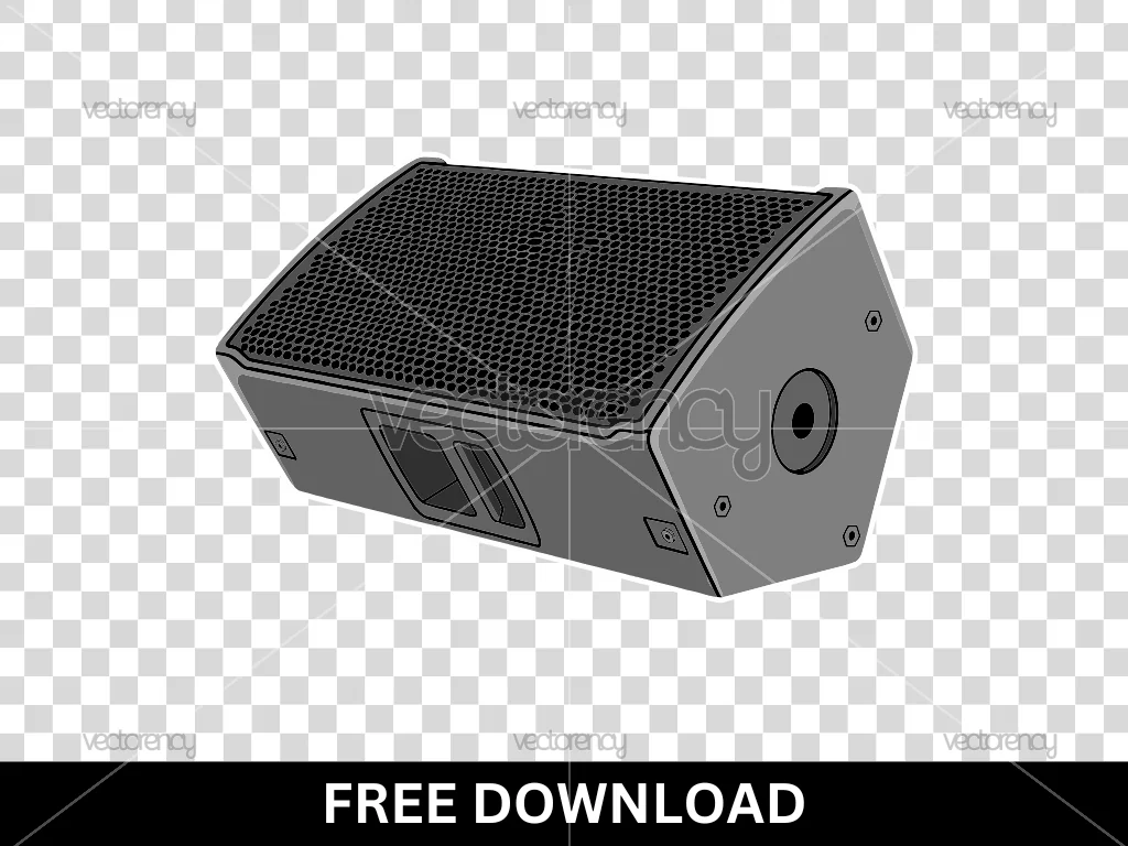 Floor Monitor Speaker Vector Free Download