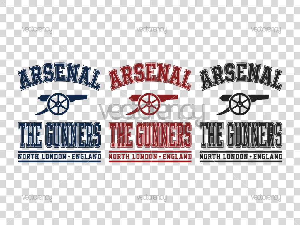 Arsenal The Gunners Graphic Vector PNG SVG