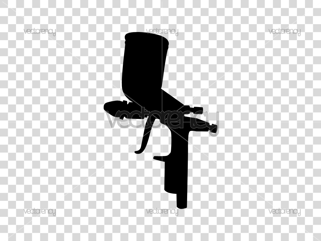 Spray Gun Silhouette SVG