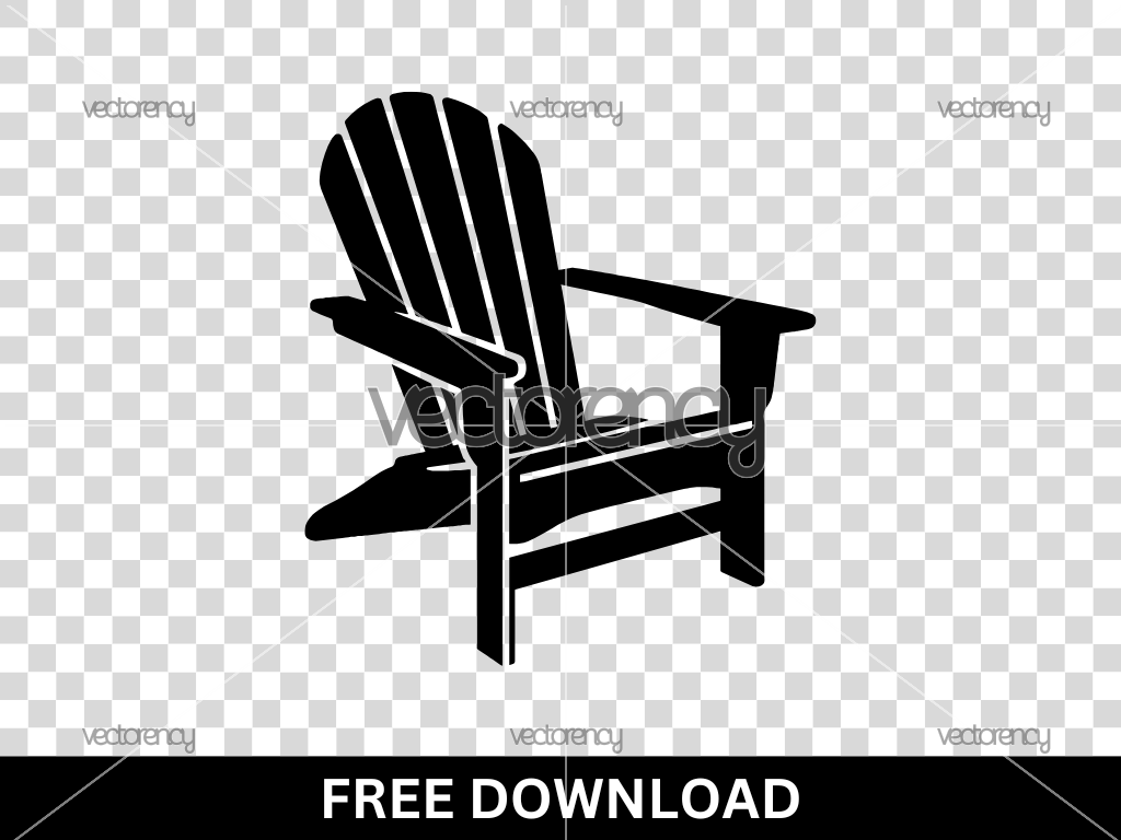 Adirondack Chair Clipart SVG Free