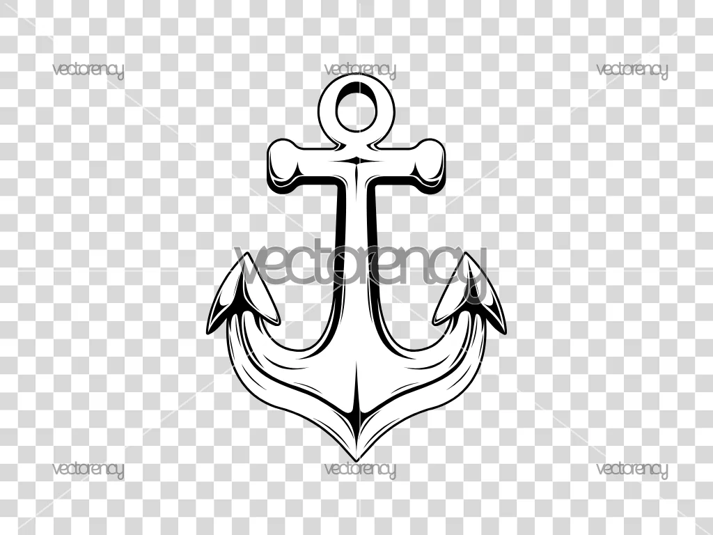 Old Anchor Vector SVG
