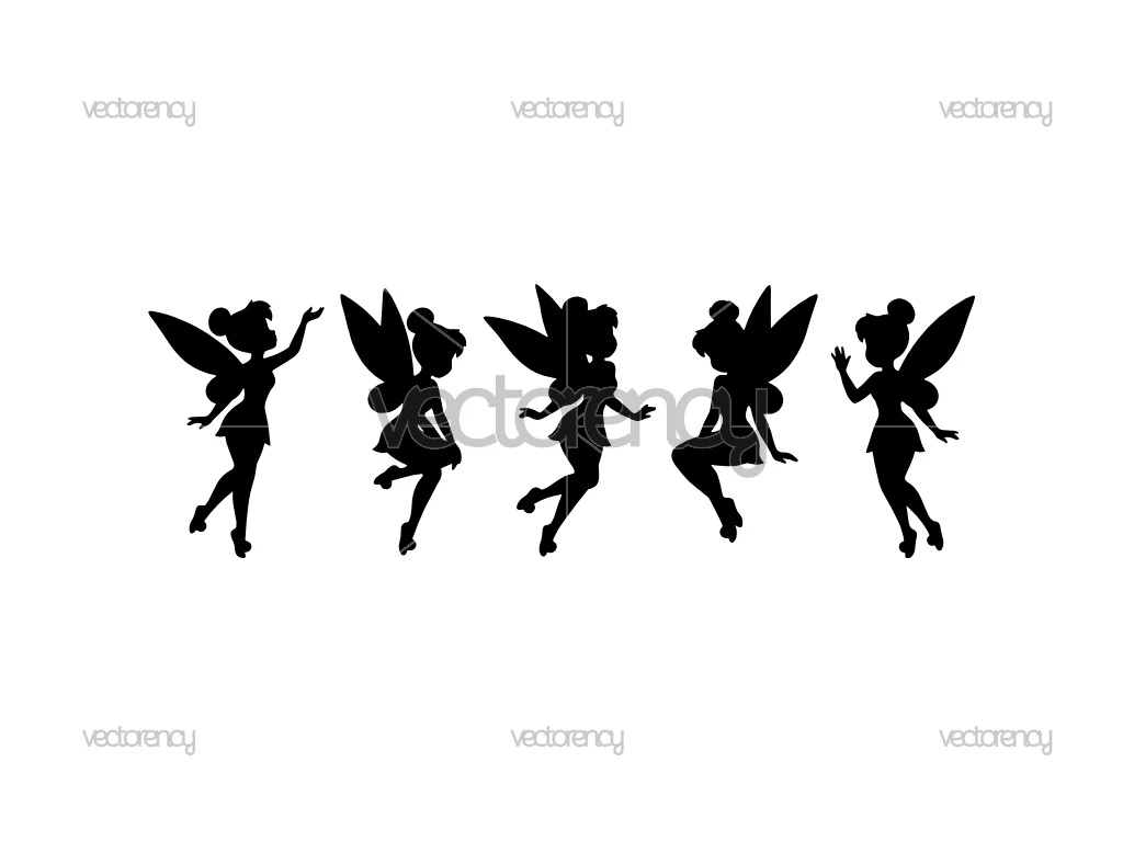Tinker Bell Silhouette SVG Image Cut File