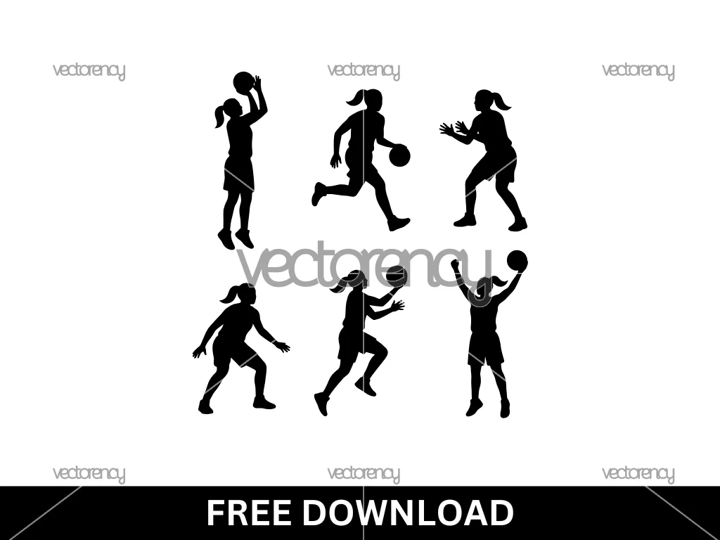 Basketball Woman Player Silhouette