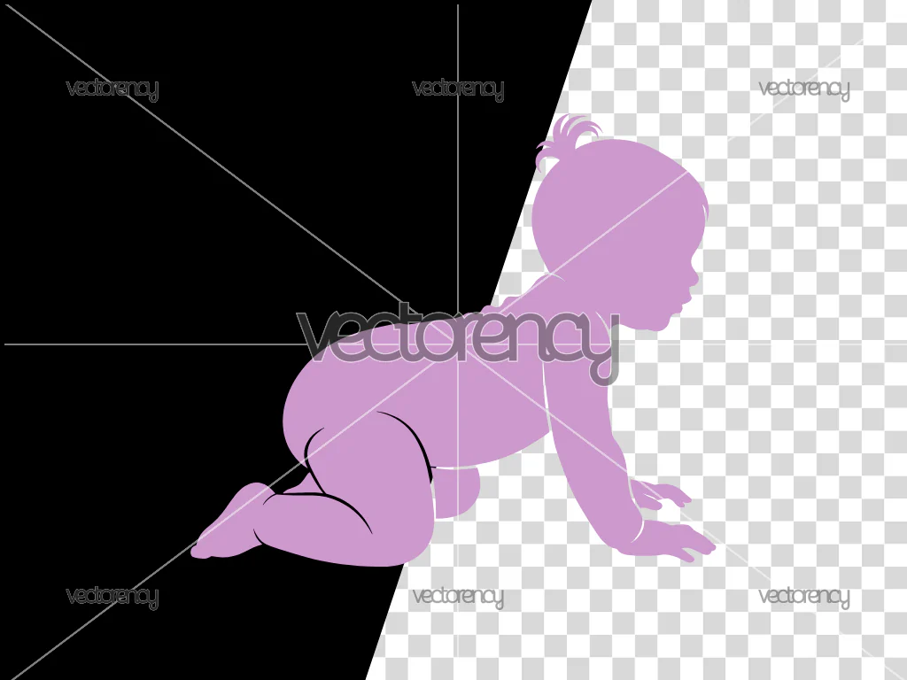 Baby Crawling SVG