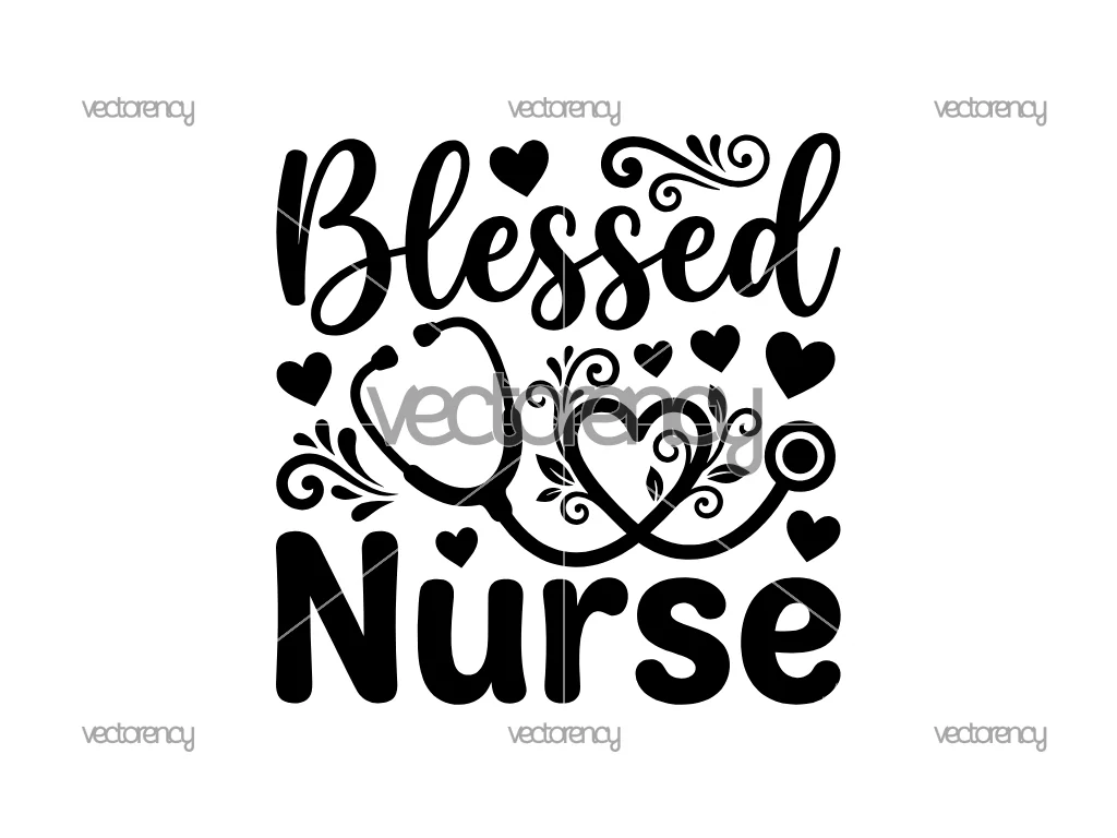 Blessed Nurse Clipart SVG