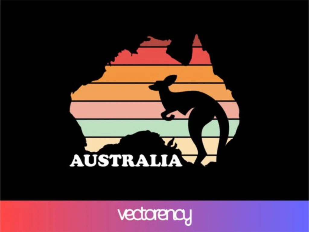 Australia Vintage SVG Vector Australia Day Retro