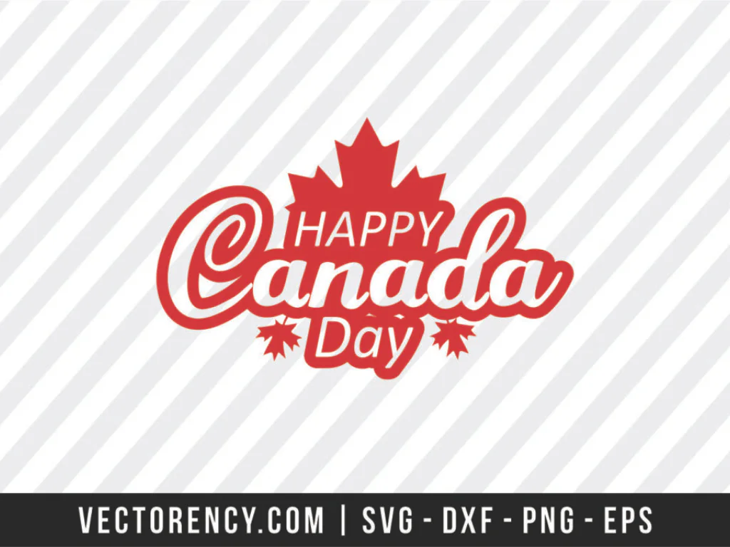 Happy Canada Day SVG