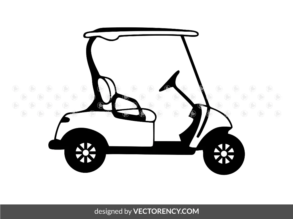 Golf Cart SVG Clipart