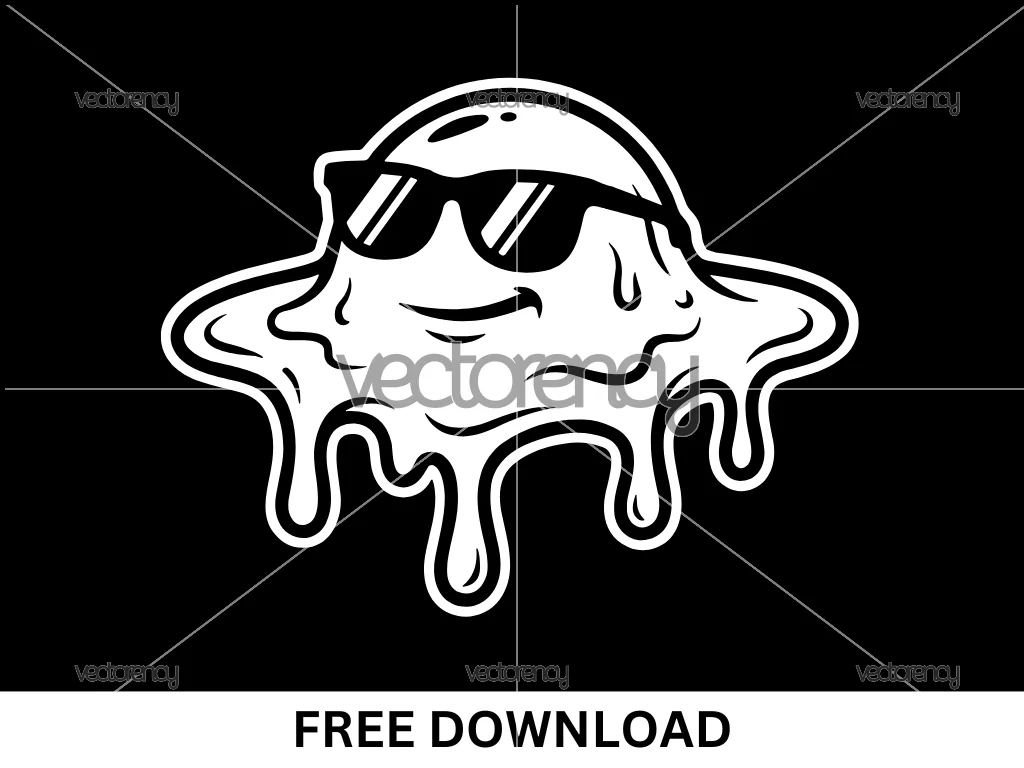 Liquid blob Emoji SVG Free