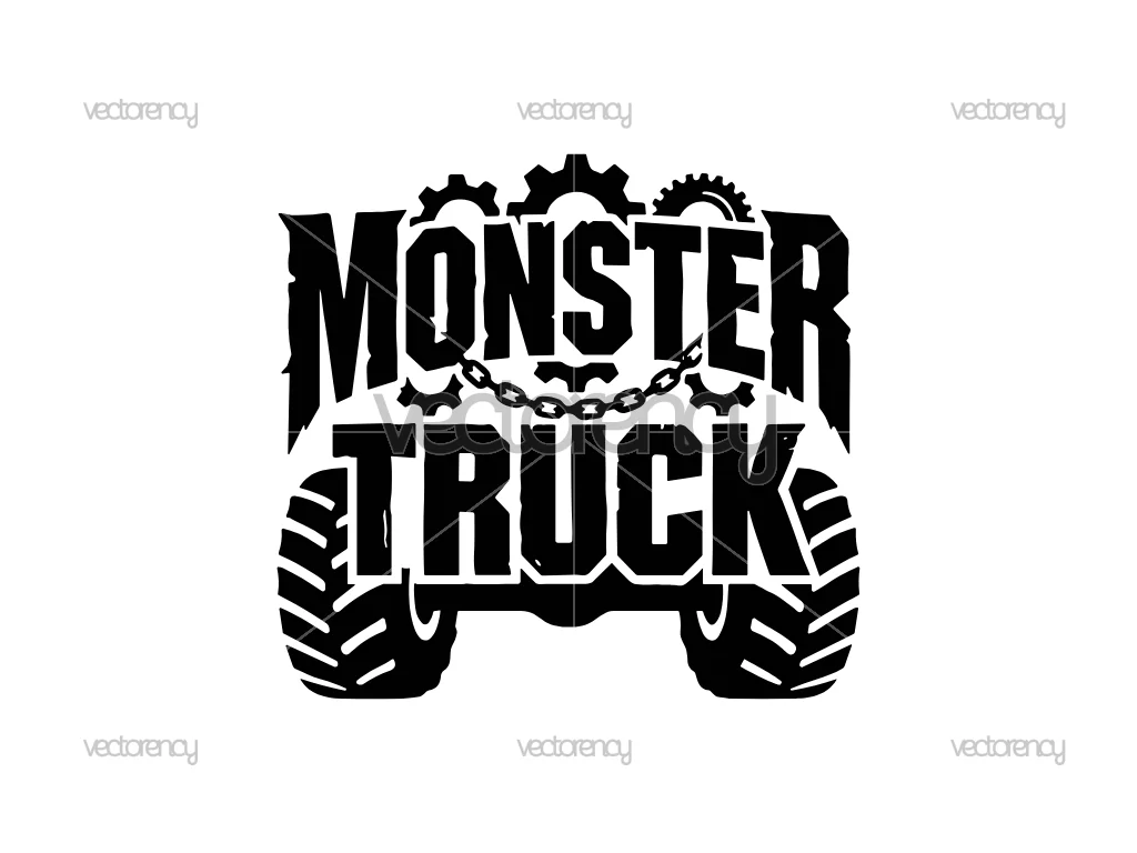 Monster Truck Vector SVG Image