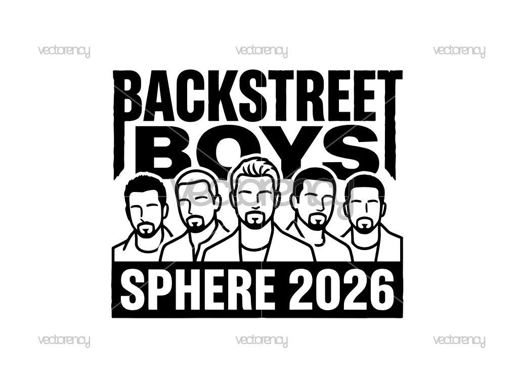 Backstreet Boys Secondary Text Sphere 2026 Premium Design Vector PNG