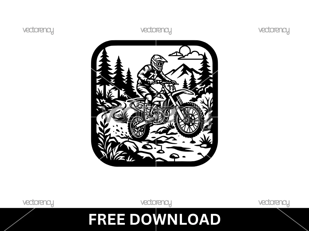 Motocross Stencil Cut File